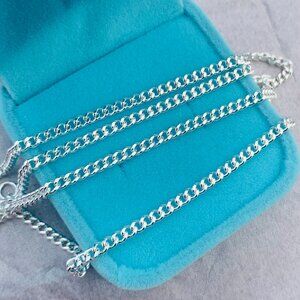 1pcs Tous CURB Chocker Chain Stamped Silver NWT Bear Shape Tag